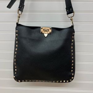 VALENTINO Rockstud Leather Crossbody Bag
